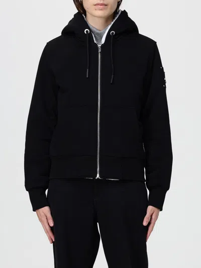 Moose Knuckles Classic Bunny Hybrid Sweatshirt In Black