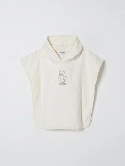 Moschino Bathrobe  Kids Color Yellow Cream In White