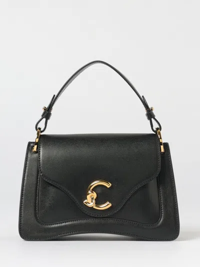 Coccinelle Black Handbag With Detachable Top Handle  In Black
