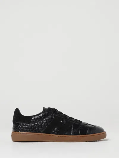 Hogan Black Logo Patch Sneakers In Black