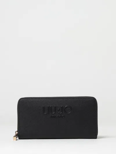 Liu •jo Textured Finish Purses And Cardholders Collection In Black