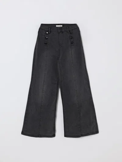 Twinset Button-embellished Jeans In Black