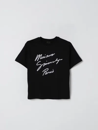 Givenchy Kids Logo T-shirt In Black