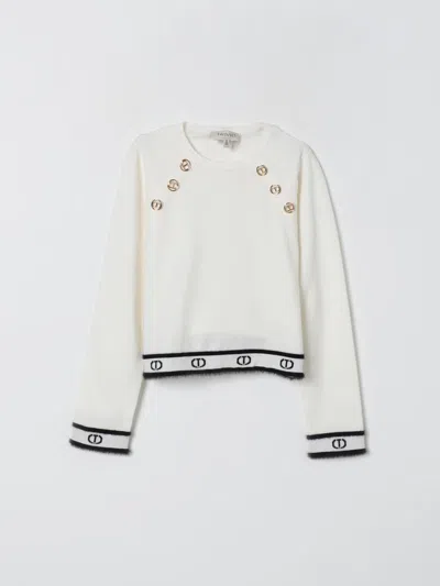 毛衣 TWINSET 儿童 颜色 白色