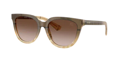 Burberry Woman Sunglasses Be4469 In Brown
