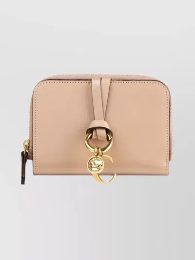 Chloé Small Wallet Featuring Alphabet Design In Metallic