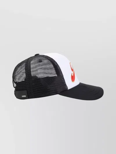Amiri Trucker Hat With Curved Brim And Mesh In Multi