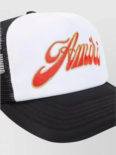 Amiri Trucker Hat With Curved Brim And Mesh In Multi