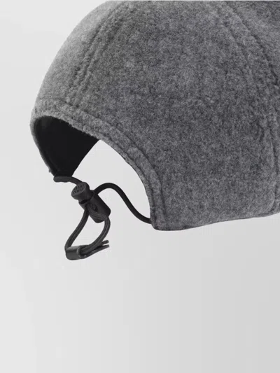 Miu Miu Stylish Hats With Curved Brim And Soft Texture In Gray