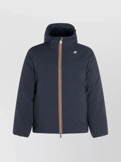 K-way Jack St Warm Double Slim-fit Giacca Reversibile. In Poliestere Elasticizzato Impermeabile. Imbottitu In Blue