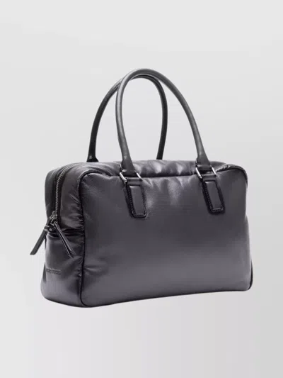 Stand Studio Rectangular Shoulder Bag Detachable Strap In Gray