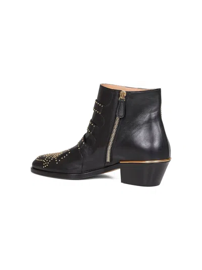 Chloé Women Susan Leather Boots In Multi