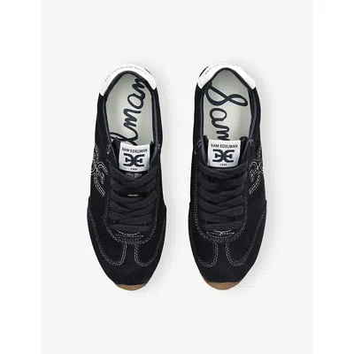 Sam Edelman Isella Sneaker Midnight Blue Suede In Black