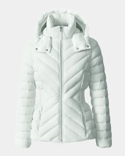 Mackage Idalee Light Down Jacket With Detachable Hood In White