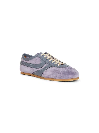 Dries Van Noten Lilac Suede Sneakers In Multi