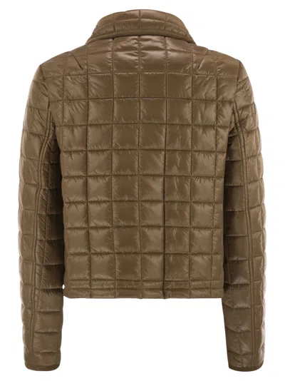 Fay Women 3 Hooks In Technical Checkered Fabric In Brown