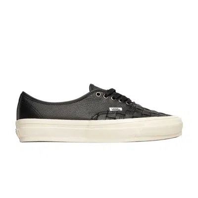 Pre-owned Vans Authentic Reissue 44 Lx 'woven Leather' | Black | Men's Size 10