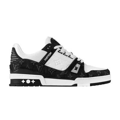 Pre-owned Louis Vuitton Trainer 'white Black Denim' | Men's Size 10