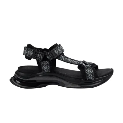 Pre-owned Gucci Run Sandal 'black Grey' | Men's Size 5