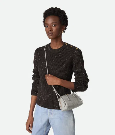 Bottega Veneta Concert Pouch In Silver