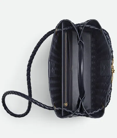 Bottega Veneta Black Medium Andiamo Bag In Red