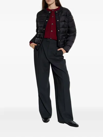 Michael Michael Kors Quilted Button-fastening Jacket In Black