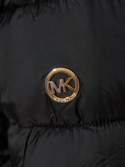 Michael Michael Kors Quilted Button-fastening Jacket In Black