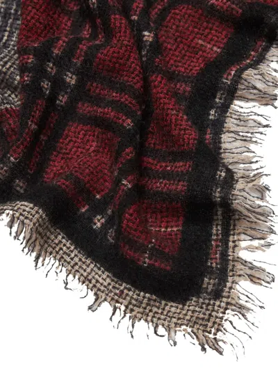 Faliero Sarti Rectangular Scarf Fringed Edges In Multi