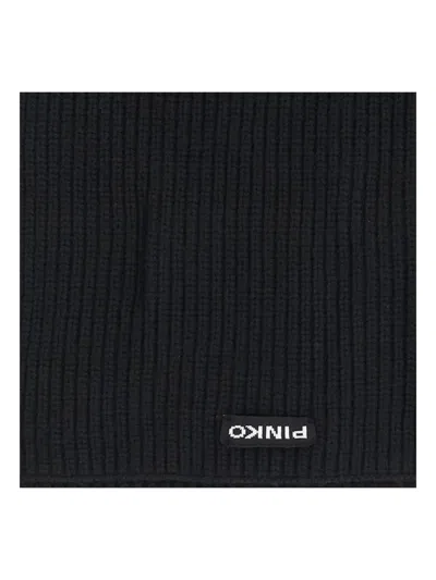 LOGO贴花罗纹围巾