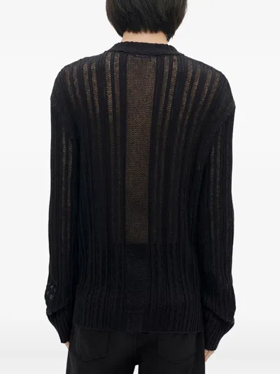 Ann Demeulemeester Joas Comfortable Round-neck Sweater In Black