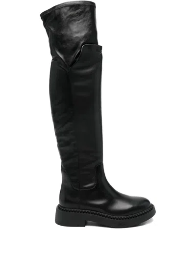 Ash Maxim Over-the-knee Boots In Black