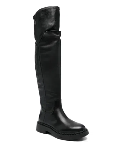 Ash Maxim Over-the-knee Boots In Black