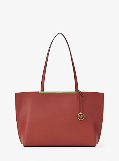 Michael Kors Evelyn Large Tote Bag In Red