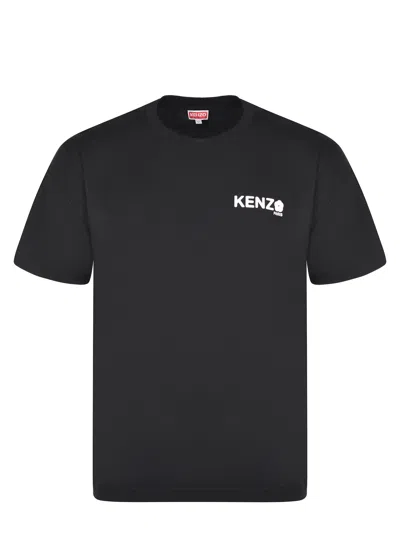 Kenzo Logo Short-sleeved T-shirt In Black