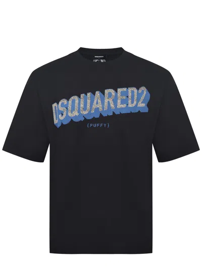 Dsquared2 Dsquared Men T-shirt With Logo In Black