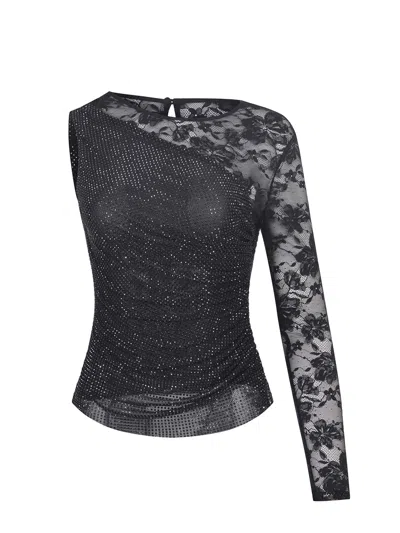 Self-portrait Top  In Black