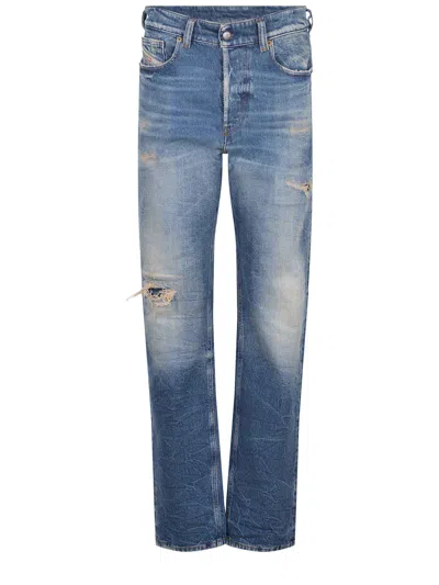 Diesel 1988 D-ark Jeans In Blue Cotton In Blue