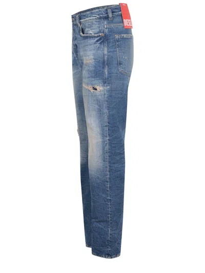 Diesel 1988 D-ark Jeans In Blue Cotton In Blue