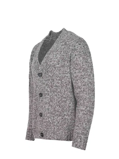 Tagliatore Cardigan Made Of Mixed Wool In Gray