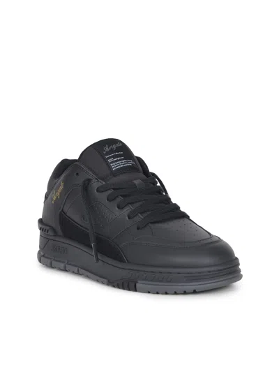 Axel Arigato Low-top Sneakers With Suede Accents And Gold Branding In Black