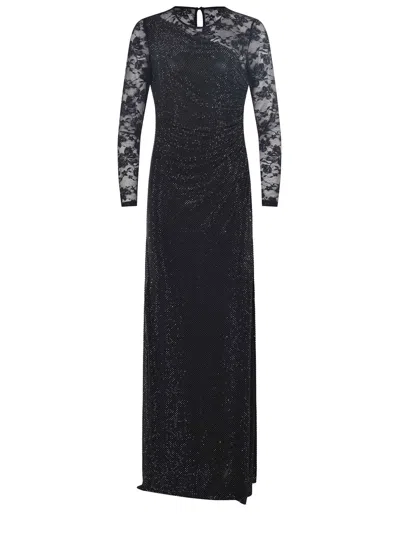 Self-portrait Dresses Blacks And Greys In Black