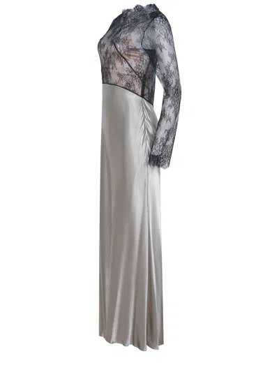 Alberta Ferretti Dress Made Of Satin. In Multi