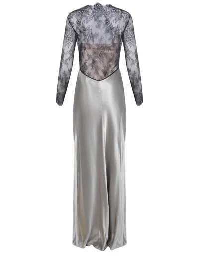 Alberta Ferretti Dress Made Of Satin. In Multi