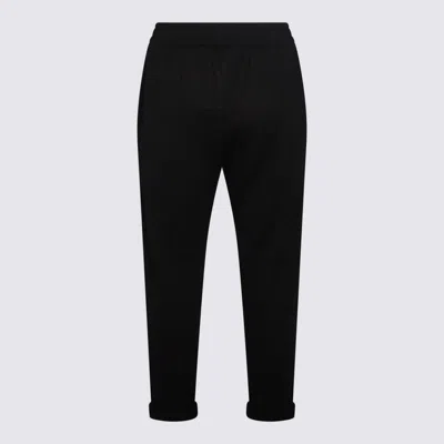 Brunello Cucinelli Monili-trimmed Cropped Track Pants In Black