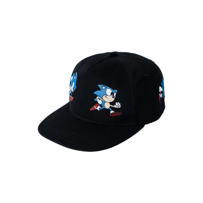 Market X Sonic Run 5 Panel Hat In Black