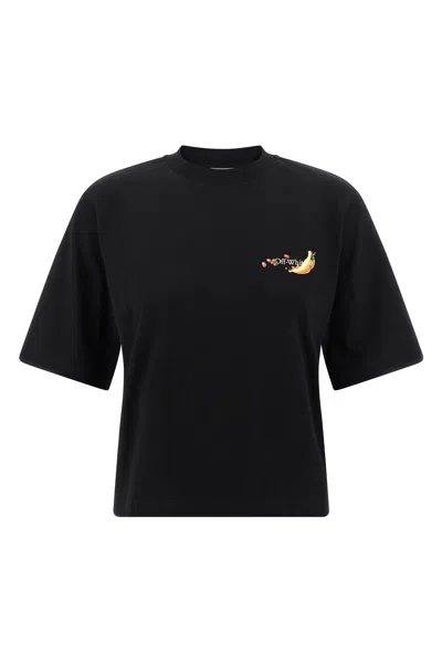 Off-white Graphic Arrow Fruit Design T-shirt In Black