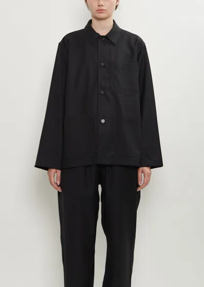 Sofie D'hoore Cimabue Tropical Wool Jacket In Black