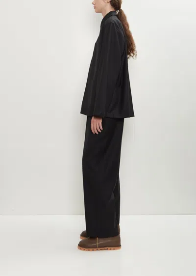 Sofie D'hoore Cimabue Tropical Wool Jacket In Black