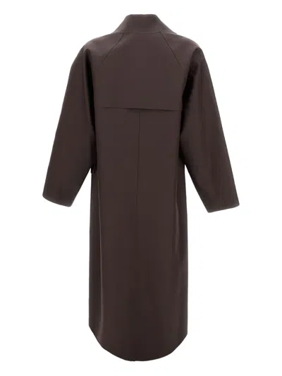 Kassl Editions Matte-finish Coat In Brown