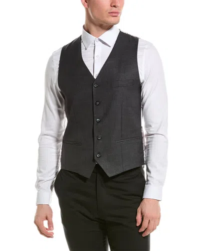 Paisley & Gray Eaton Slim 5-button Vest In Black